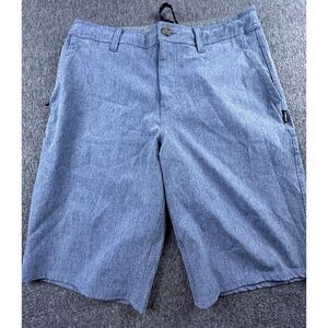O'Neil Hybrid Shorts Mens Size 30 Blue Heathered Zipped Pockets‎ HyperDry 10.5"